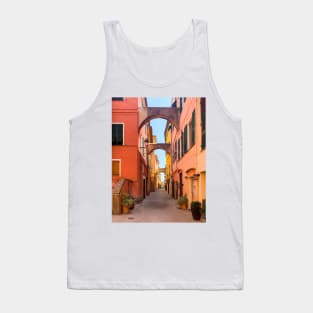 Italian Architecture Mediterranean Houses Liguria Italy Tank Top